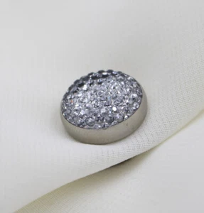 'Pin' de bufanda turca magnética con joyas para mujer con joyas - plateada - Imagen 1 de 3
