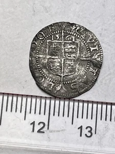 Tres medios peniques de plata martillada Isabel 1561 - Spink 2569 (E149) - Imagen 1 de 3