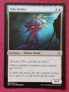 Magic The Gathering BATTLE FOR ZENDIKAR TIDE DRIFTER devoid card MTG - Picture 1 of 2