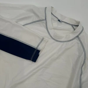 Camiseta Cabana Life Para Hombre 2XL Blanca Azul Manga Larga Rendimiento Calce Atlético - Imagen 1 de 8