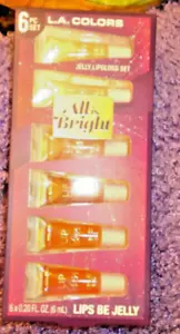 L.A. Colors All Is Bright Lips Be Jelly 6-teiliges Lipgloss-Geschenkset BRANDNEU - Bild 1 von 1