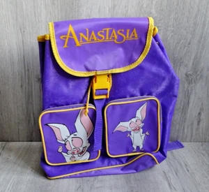 Anastasia Backpack Vintage Children's Retro 1998 Bag Bartok Bat 20th Century Fox - Picture 1 of 11
