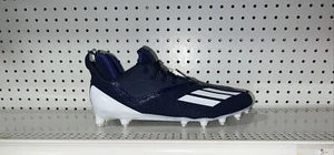 Adidas Adizero Scorch Mens Football Cleats Size 13 Navy Blue White FX4250 - Picture 1 of 8