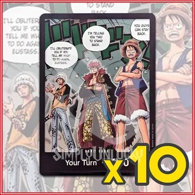 ONE PIECE TCG: 10 DON!! "Three Captains" 500 YEARS THE FUTURE OP07 Luffy Law Kid - Image 1 of 2
