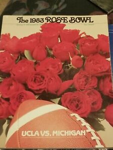 1983 rose bowl program guide 83 ucla vs michigan wolverines 83 pasadena