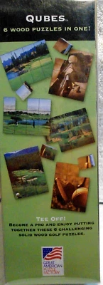 Классические головоломки для гольфа «QUBES» 6 из цельного дерева в одной! - Изображение 1 из 3
