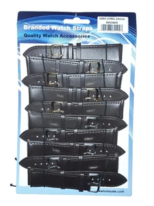 Großhandel Restposten: - 10 Standard - 24 mm Breite - BRAUNES Leder - Uhrenarmbänder. - Bild 1 von 1
