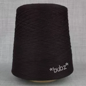 SOFT PIMA COTTON YARN EBONY BROWN 500g CONE 2 PLY MACHINE KNITTING WEAVING WARP - Picture 1 of 3