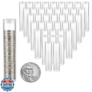MUDOR 40er Pack Münzaufbewahrungsröhre für Nickel, Kunststoff Münzrähmchen Röhre mit Sc - Bild 1 von 5