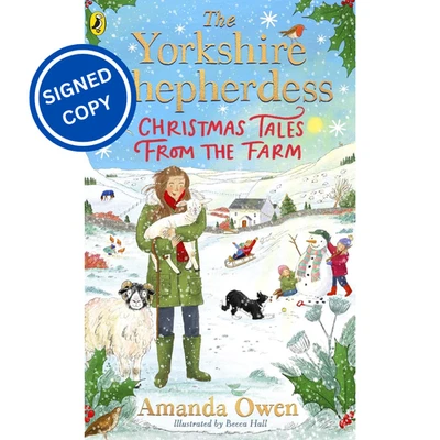 Signed Book - Christmas Tales from the Farm by Amanda Owen First Edition 1st P - Image 1 of 4