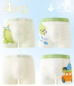 New Pack Of 4 Boys XL / Mens Printed Boxer Briefs Lucky Dinosaur 26" To 34" - Picture 1 of 5