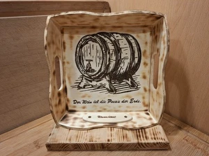 Weinfass Wein Bild Branding Wunschtext Geschenk Holz Poesie TOP Angebot - Bild 1 von 6