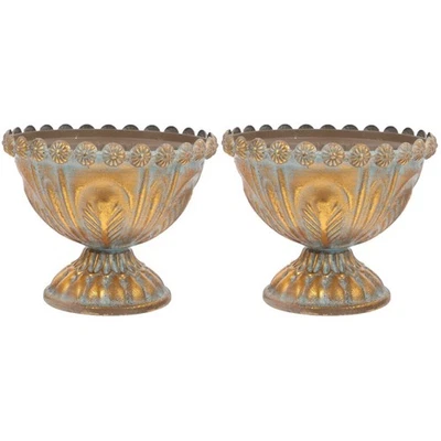  2 Pieces Blumen Kübeln Garten Blumentopf Blumentöpfe Für Den Gartentöpfe - Bild 1 von 4