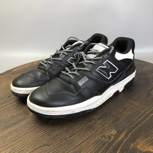 Scarpe New Balance Uomo Taglia 10.5 Nero Bianco 550 Retro Basket Basse BB550SV1 - Foto 1 di 10