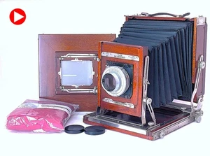 Vintage [MINT] Deardorff Chicago 8x10 12in F/6.3 Lens 4x5 Reduce Back From JAPAN - Picture 1 of 24
