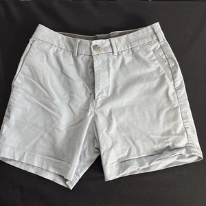 Express Men's Light Blue Flat Front Shorts 6" Inseam Size 28 - Picture 1 of 2