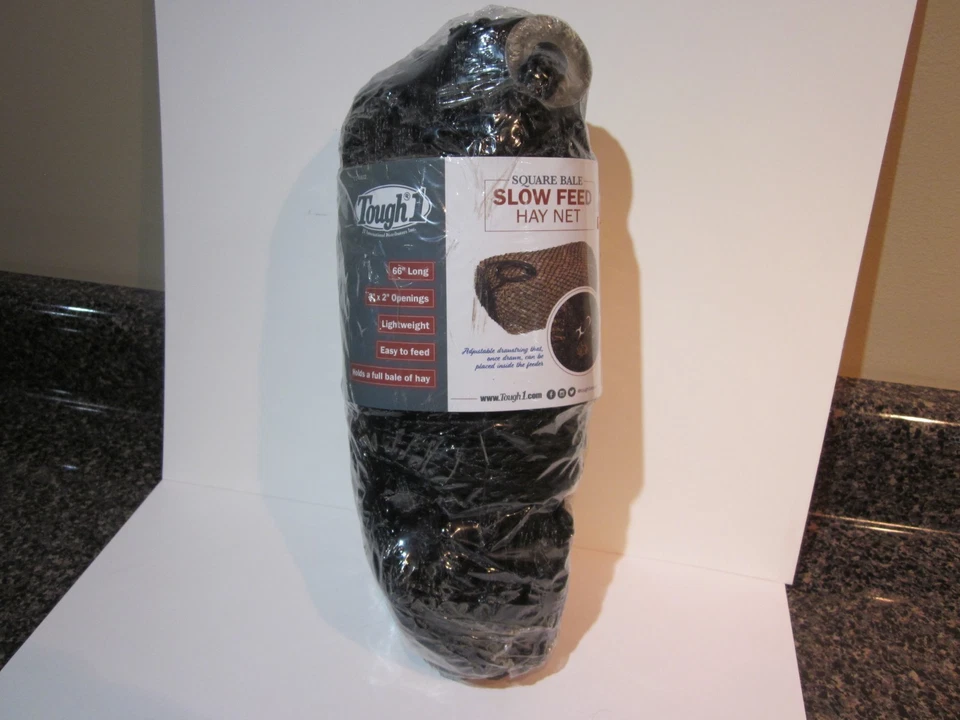 Tough 1 Black Slow Feed Square Bale Feeder Horse Tack Equine 72-4802