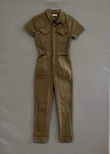Mono Good Americano Mujer Talla 2 Caqui Manga Corta Utilitario Cremallera Elastizado - Imagen 1 de 14