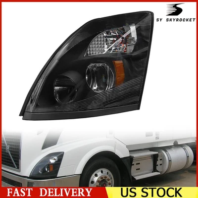 For Volvo VNL VNX 2004-2017 Replacement Black LED Headlight Left Driver Side - Изображение 1 из 4