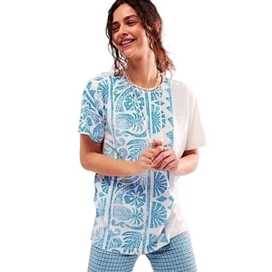 Free People x Ragabond Maui Graphic Tee XS T-Shirt neu ohne Etikett $ 98 - Bild 1 von 5