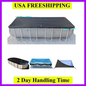 9x18Ft Rechteckige Poolabdeckung mit Seitenaufbewahrung für Oval und Rechteckig Abov... - Bild 1 von 10