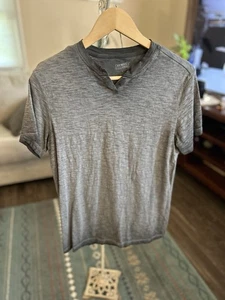 Camiseta para hombre Cremieux gris degradado 100 % algodón talla pequeña - Imagen 1 de 3