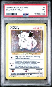PSA 1 Clefairy Holo #5 Base Set 1999 Pokemon WoTC PR - Bild 1 von 2