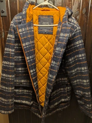 NATIVE YOUTH IRONDUKE DUFFEL COAT JACKET WOOL PLAID URBAN OUTFITTERS MEDIUM NWOT - Image 1 of 4