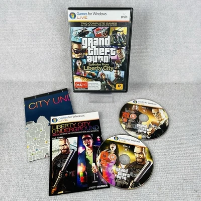 GTA Episodes From Liberty City PC DVD 2009 Complete CIB Rockstar Games Windows - Image 1 of 4