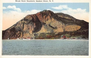 Postal NY: Break Neck Mountain, río Hudson, Nueva York, WB 1920 sin publicar - Imagen 1 de 2