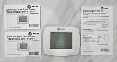 Trane TCONT800 series 802A touch screen programmable comfort control thermostat - Image 1 of 4