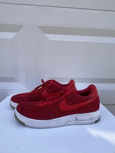 DS 2016 Nike Air Force 1 Ultra Flyknit Low talla 9,5 rojo universitario - Imagen 1 de 5