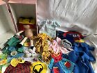 Madeline Doll 15" plush Huge lot vtg Carrying Case school outfits hangers tags