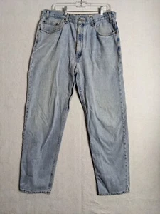 Levis 550 Mens Jeans Relaxed Fit Size 38x32 Cotton Blue - Picture 1 of 15