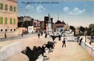 GIBRALTAR - War Memorial and Boulevard - Publ. Benzaquen & Co. - Picture 1 of 2