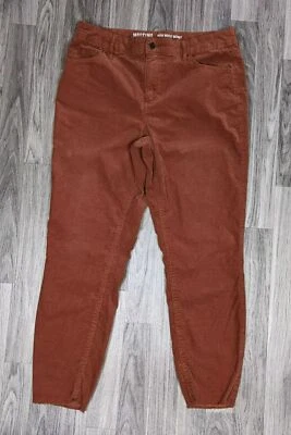 Pantalones de pana Mossimo Supply Co para mujer talla 8 cintura alta ajustados rojos rústicos Foto 1 de 4
