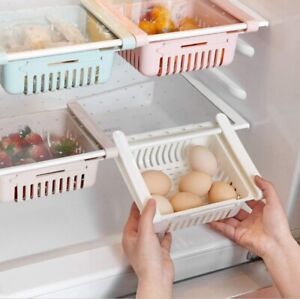 2pc Multifunctional Kitchen Storage Supplies, Refrigerator Storage Rack, Freezer