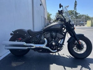 2022 Indian Motorcycle Chief Bobber Dark Horse Black Smoke - Picture 1 of 12