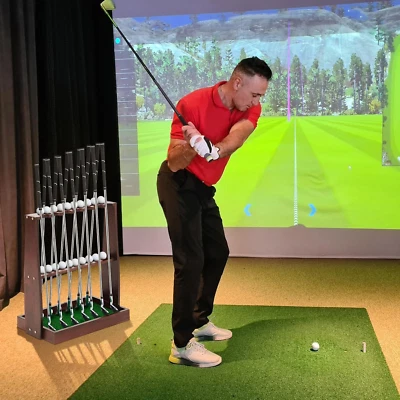 Soporte Madera Suelo Palos Golf Estante Organizador Almacenamiento Exhibicion - Image 1 of 4