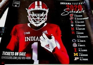 AGENDA POSTER CALCIO INDIANA UNIVERSITY HOOSIERS 2020 - COME NUOVA! - Foto 1 di 1