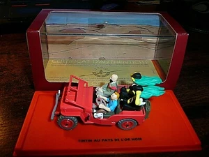 MOULINSART : 1/43 : JEEP MB 1943 : TINTIN DUPONT's and Co "au pays de l'or noir" - Picture 1 of 3