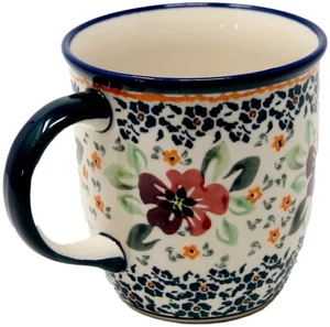 Polish Pottery Coffee Mug 12 Oz. Zaklady Boleslawiec Poland - Picture 1 of 3