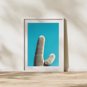 Saguaro Cactus Wall Art Print 8x10 – Southwest Desert Photography Decor - Picture 1 of 2