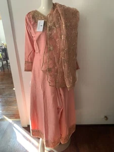 Set abito/pantaloni manica lunga impreziositi Stella Couture taglia S - Foto 1 di 10
