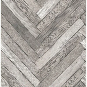 Dk. Grey Herringbone Wood Planks on Paste the Wall Wallpaper 2767-23755 - Picture 1 of 2