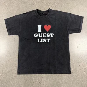 NWOT Elev808 Designs I Love Guest List T-Shirt All Day 808 Drop OoS x Collab XS - Picture 1 of 7