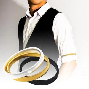 Men Ladies Shirt Sleeve Anti-Slip Holders ArmBand Elastic Metal Armband Hoop 1pc - Picture 1 of 12
