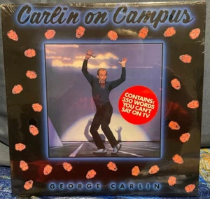 George Carlin- Carlin On Campus- Sealed LP W/ "350 Words Sticker" - Picture 1 of 2