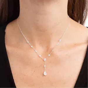 Zierliches Teardrop Collection Set - Lariat Halskette, Ohrringe und Armband - Bild 1 von 7