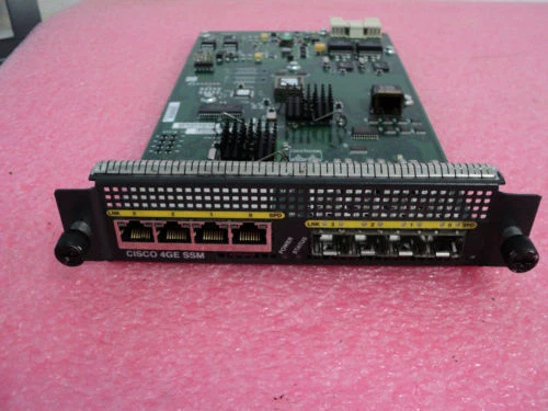 Cisco SSM-4GE 4-Port SFP / RJ45 Gigabit Security Services Module ASA 5500 Tested - Image 1 of 1